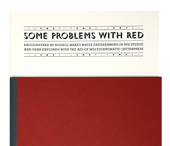 Maret, Russell; Some Problems with Red (2016) Maret, Russell; Some Problems with Red (2016)